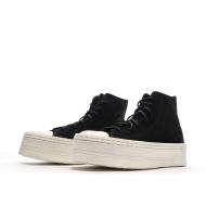 Baskets Noires Femme Converse Chuck Taylor All Star Suede vue 6