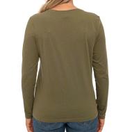 T-shirt manches longues Kaki Femme Only Faye vue 2