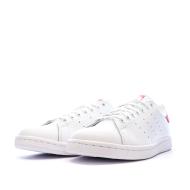 Baskets Blanches/Roses Fille Adidas Stan Smith vue 6
