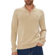Pull 1/4 Zip Beige Homme Tommy Hilfiger Light pas cher