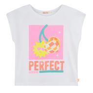 Weißes T-Shirt für Mädchen von Billieblush U21038 günstig