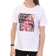 T-shirt Blanc Femme Lee Cooper Orali