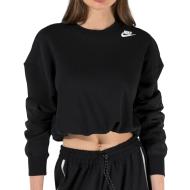 Sweat Noir Femme Nike Nsw Crew pas cher