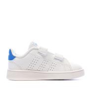 Baskets Blanches Bébé/Junior Adidas Advantage vue 2