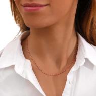 Collier Rouge Femme Clio Blue Mimi Argent