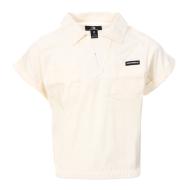 Girl's white polo shirt Converse Pocket affordable