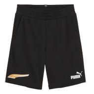 Short Noir Garçon Puma Ess+ Mid pas cher