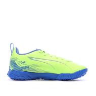 Chaussures de Foot Jaune Fluo Junior Puma Ultra 5 Play TT vue 2