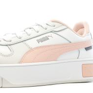 Baskets Blanc/Rose Femme Puma Carina Street vue 7