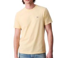 T-shirt Jaune Homme Calvin Klein Jeans Badge 30s