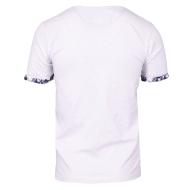 T-shirt Blanc/Marine Homme La Maison Blaggio Melzac vue 2