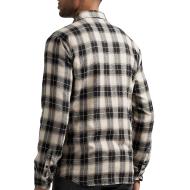 Chemise Manches Longues Beige/Noir Homme Sun Valley ABEE vue 2