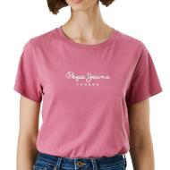 T-Shirt Rouge Femme Pepe jeansNew Virginia