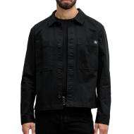 Veste Noir Homme Calvin Klein Jeans Overshirt pas cher