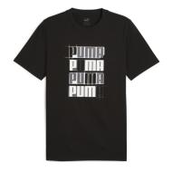 T-shirt Noir Homme Puma Ess+ Logo