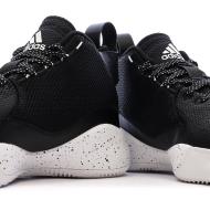Chaussures de basketball Noires Homme Adidas Rose vue 7
