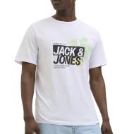T-Shirt Blanc Homme Jack & Jones Jaxon pas cher