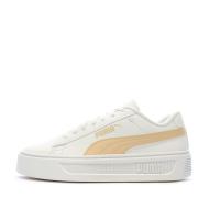 Baskets Blanches/Beige Femme Puma Smash Platform V3 pas cher
