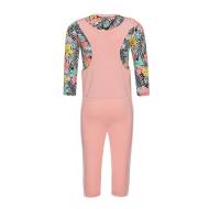 Combinaison Rose/Fleurs Fille Adidas Jumpsuit vue 2