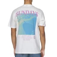 T-Shirt Blanc/Mauve Homme Only & Sons Mountain vue 2