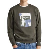 Sweat Kaki Homme Pepe jeans Oldwive Crew