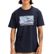 T-shirt Marine Homme Quiksilver Retro Fade Yem