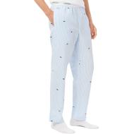 Pantalon de pyjama Bleu/Blanc Homme LACOSTE Striped pas cher