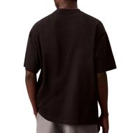 T-Shirt Noir Homme Calvin Klein Jeans Monologo LV04RB295G vue 2