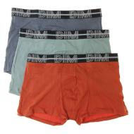 3x Boxers Bleu/Orange Homme Dim D01QU pas cher