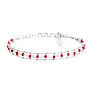 Bracelet Multi Chaînes Rouge Clio Blue Noemie