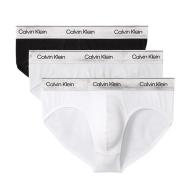 Lot de 3 Slips Noir/Blanc/Gris Homme Calvin Klein Jeans Hip Brief pas cher