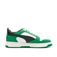 Baskets Noires/Blanches/Vertes Homme Puma Rebound V6 Low vue 2