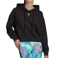 Sweat Noir Femme Adidas Hoodie HC4591 pas cher