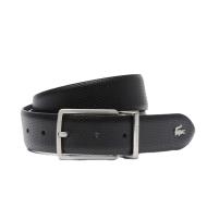 Ceinture Noir Cuir Homme Lacoste 35 Reversible pas cher