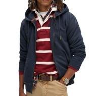 Sweat Zippé Marine Homme Superdry Essential Washed Ziphood pas cher