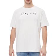 T-shirt Blanc Homme Tommy Hilfiger Linear
