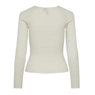 T-Shirt Manches Longues Blanc Femme Pieces Kalu vue 2