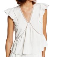 Top Blanc Femme Morgan Dera