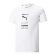 T-shirt Blanc Garçon Puma Alpha pas cher