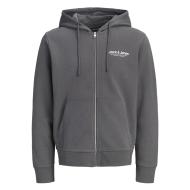 Sweat Zippé Gris Homme Jack & Jones Vesterbro pas cher
