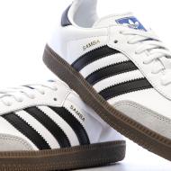 Weiß-schwarze Samba-Sneaker für Herren von Adidas Ansicht 7