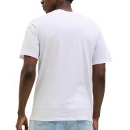 T-shirt Blanc Homme Jack & Jones Axon vue 2