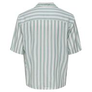 Chemise Rayures Blanche/Vert Homme Only & Sons Stes vue 2
