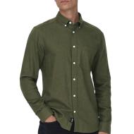 Chemise Kaki Homme Only & Sons Gudmund pas cher