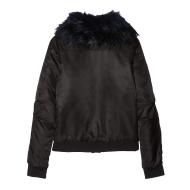 Blouson Noir Fille Teddy Smith Bruny vue 2