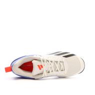 Chaussures de Tennis Blanche/Bleu Homme Adidas Courtflash vue 4