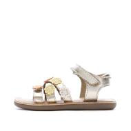 Sandales Doré à fleurs Fille Mod8 Mo Cloflore pas cher
