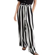 Pantalon fluide Rayures Noir/Blanc Femme O'Neill Belted Beach pas cher