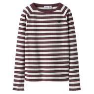 T-Shirt Bordeaux/Blanc Fille Name i Tala vue 2