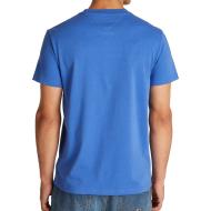 T-shirt Bleu Homme Tommy Hilfiger Linear 88 vue 2
